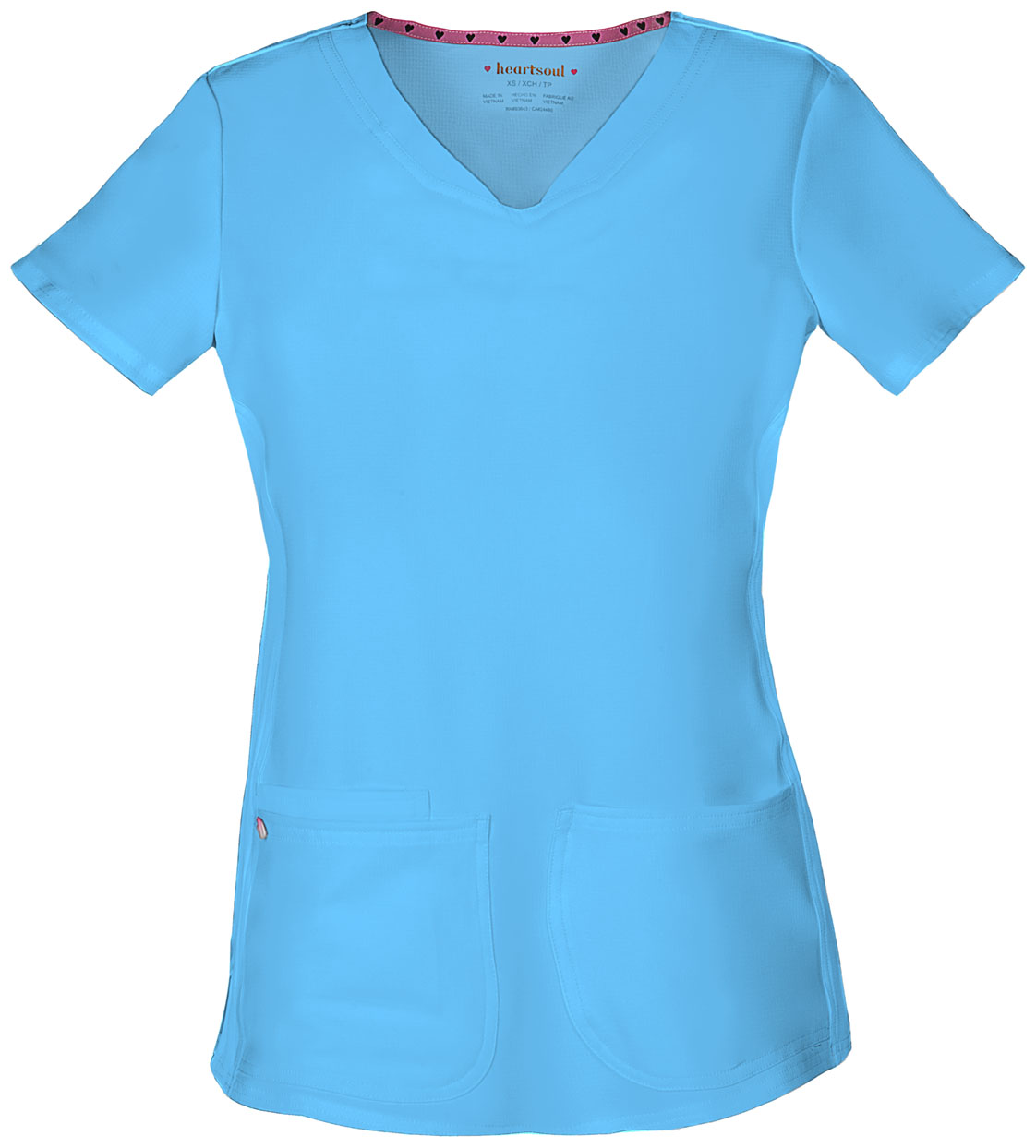 20710-"Pitter-Pat" Shaped V-Neck Top (Cherokee Break on Through)