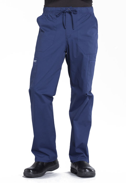 WW190-Men's Tapered Leg Drawstring Cargo Pant (Cherokee WW Professionals)