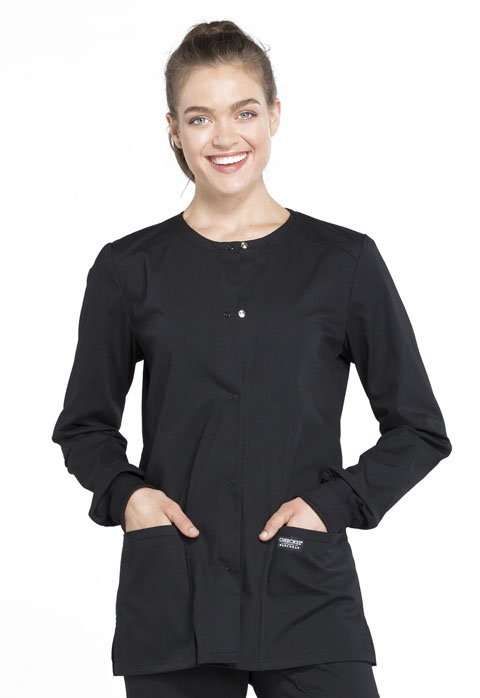 WW340-Snap Front Warm-up Jacket (Cherokee WW Professionals)