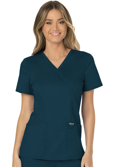WW610-Mock Wrap Top (Workwear Revolution)
