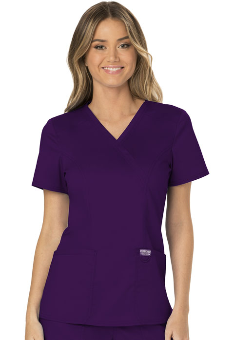 WW610-Mock Wrap Top (Workwear Revolution)