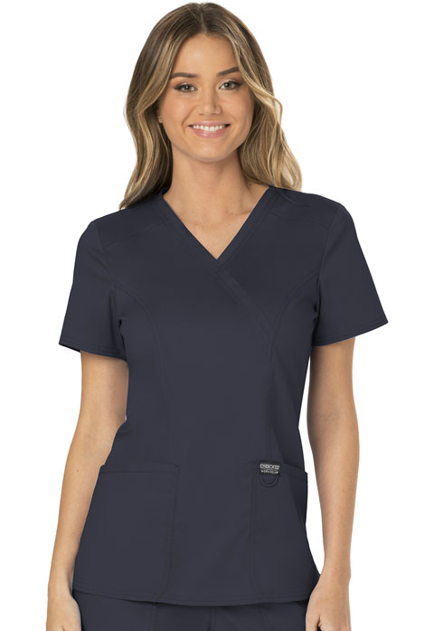 WW610-Mock Wrap Top (Workwear Revolution)