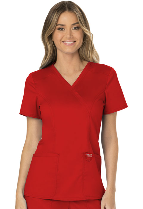 WW610-Mock Wrap Top (Workwear Revolution)
