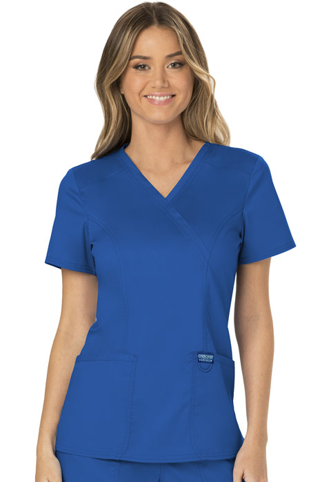 WW610-Mock Wrap Top (Workwear Revolution)