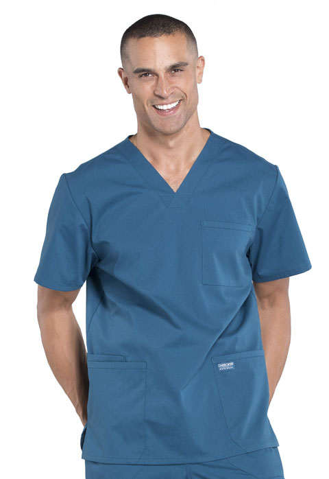 WW695T-Men's V-Neck Top (Cherokee WW Professionals)