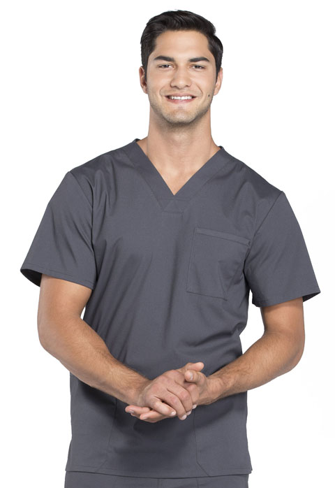 WW695T-Men's V-Neck Top (Cherokee WW Professionals)