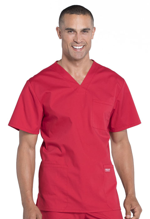 WW695T-Men's V-Neck Top (Cherokee WW Professionals)