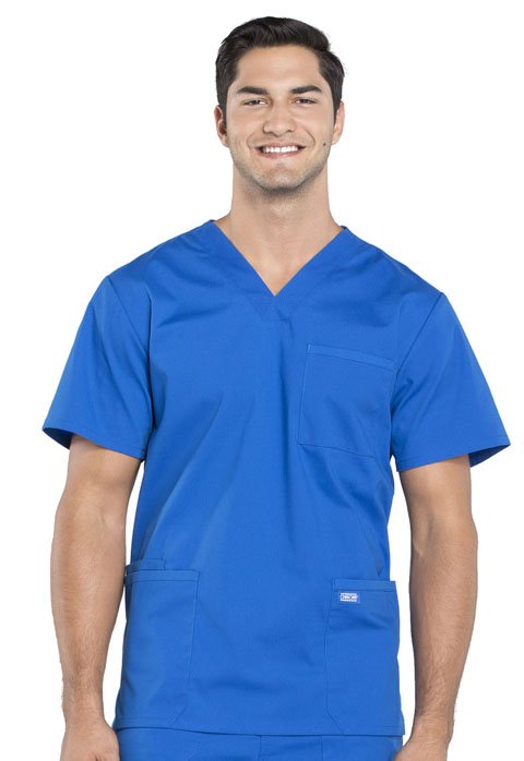 WW695T-Men's V-Neck Top (Cherokee WW Professionals)