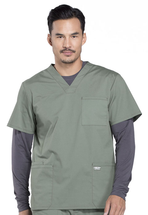 WW695-Men's V-Neck Top (Cherokee WW Professionals)