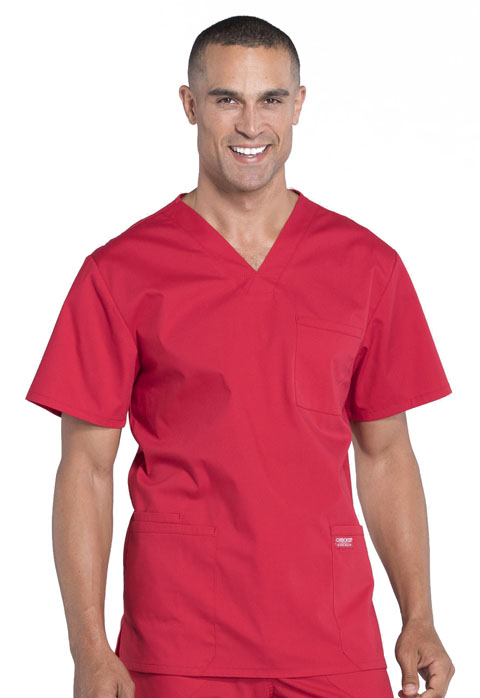 WW695-Men's V-Neck Top (Cherokee WW Professionals)
