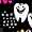 Dickies Dickies Prints V-Neck Top in Smile It's Toothsday (DK700-SITD)
