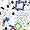 Dickies Dickies Prints V-Neck Print Top in Squares And Spots (DK616-SQUR)