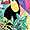 Dickies Dickies Prints V-Neck Top in Toucan Paradise (DK709-TUPR)