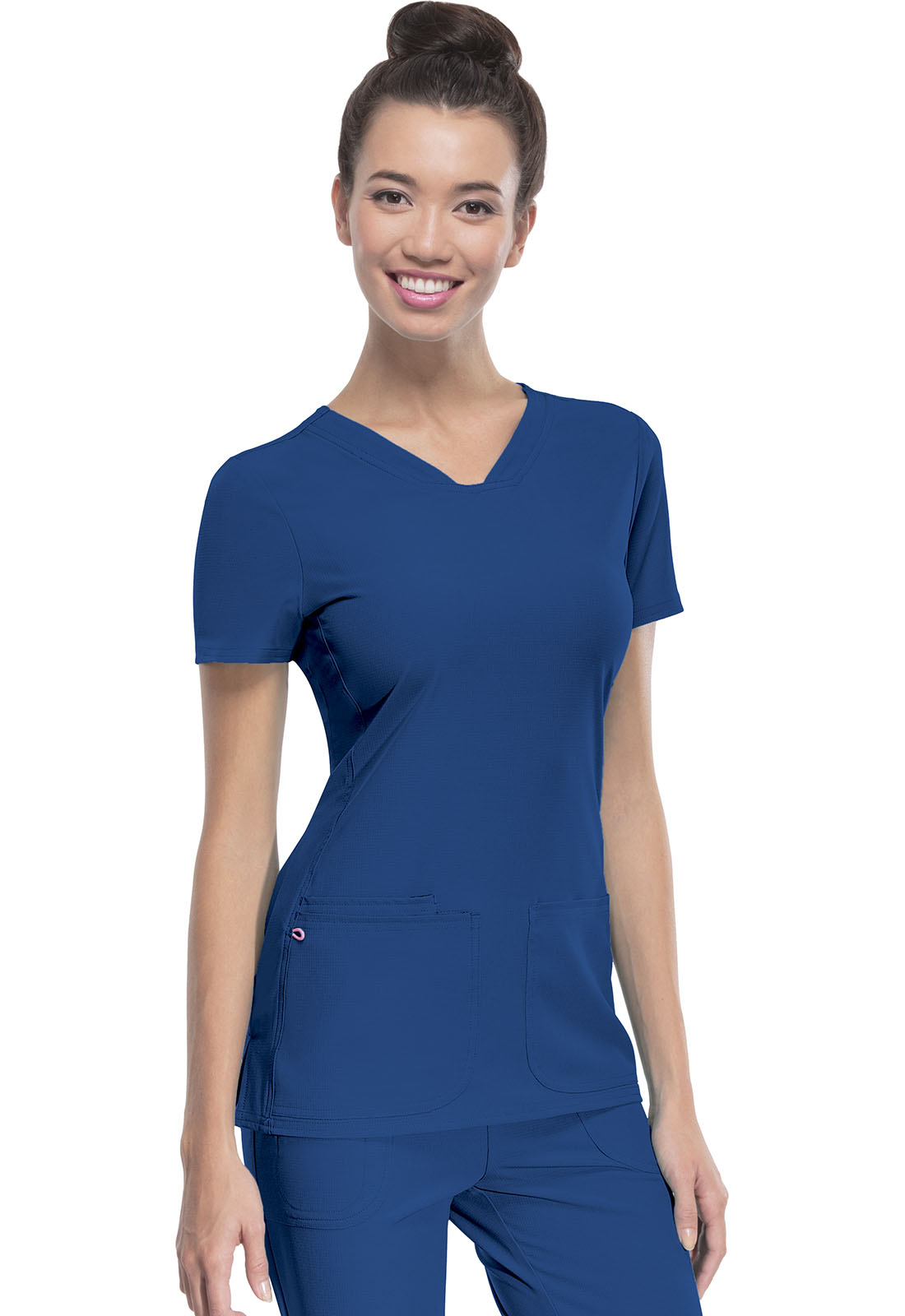 HeartSoul 20710 Ladies 3 Pocket Shaped V-Neck Nursing Scrub Top-Heartsoul