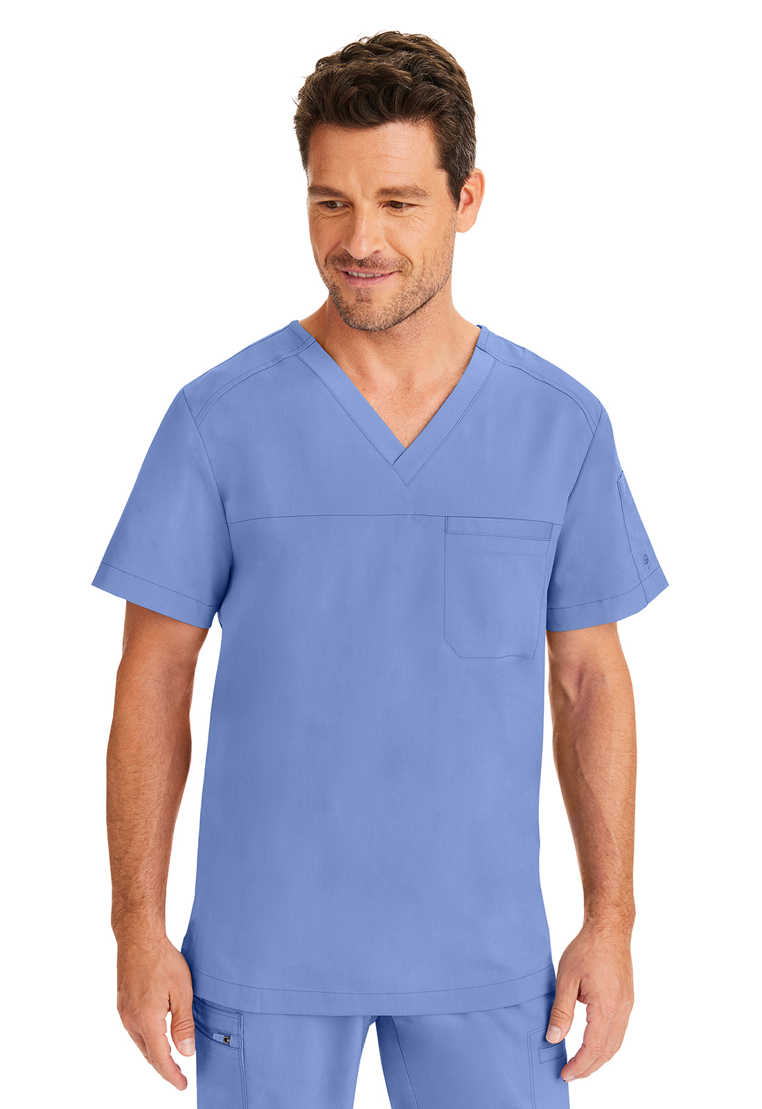 HH Purple Label 2330 Justin Men&#8216;s Medical Scrub Top-Healing Hands