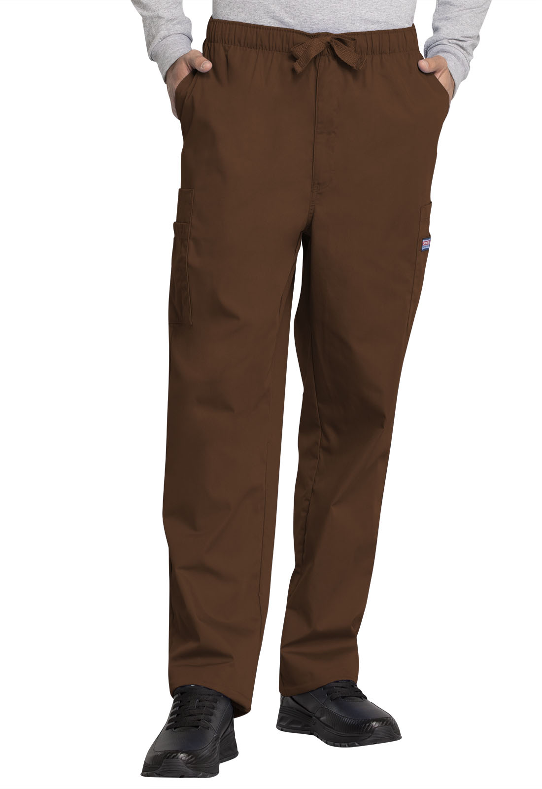 Chocolate Cherokee Scrubs Workwear Unisex Drawstring Cargo Pants 4100 CHCW 