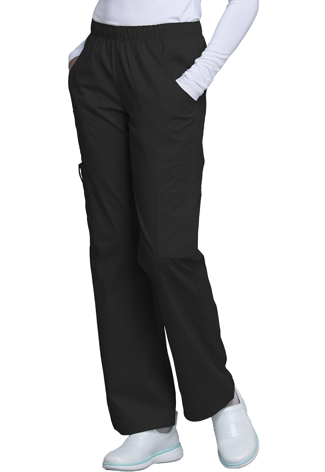 Cherokee Workwear Medical WW Core Stretch Mid Rise Pull-On Pant Cargo Pant-Cherokee Workwear