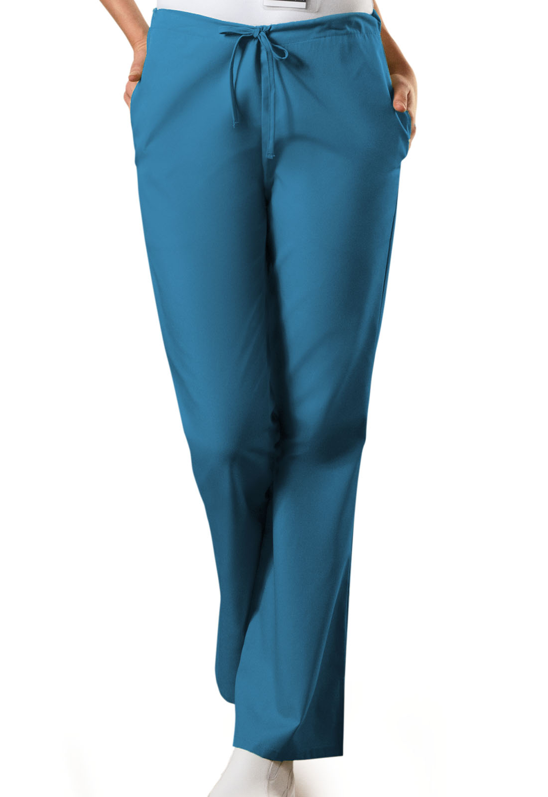 Originals 4101 Flare Leg Natural Rise Back Elastic/Front Drawstring Medical Scrub Pants by WorkWear-Cherokee Workwear