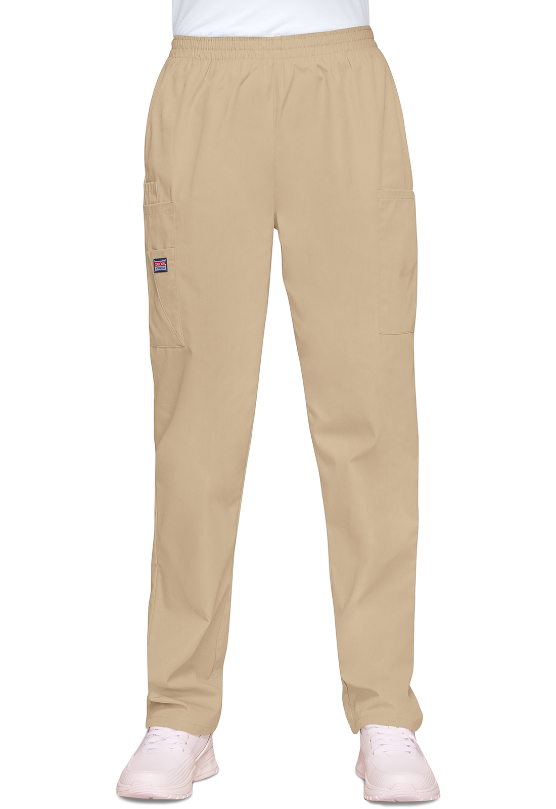 Cherokee Workwear Women's Tapered Pull-On PETITE Cargo Scrub Pants - 4200P