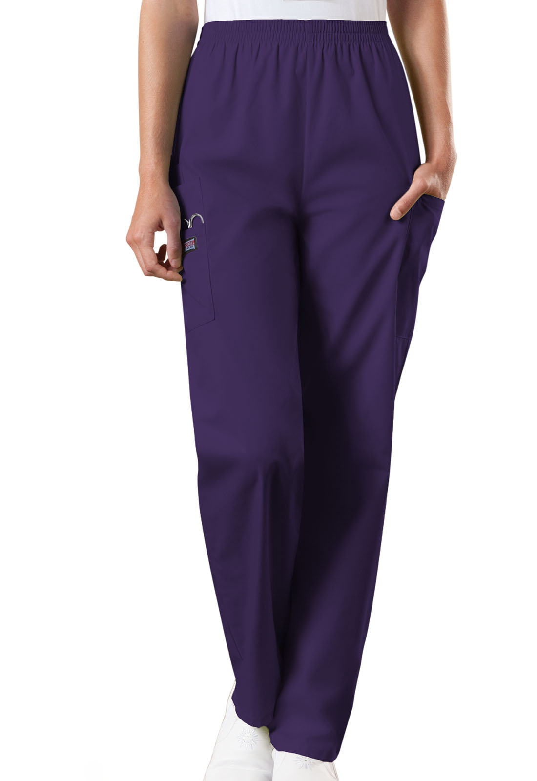 Orchid Cherokee 4001 Women's Natural Rise Tapered Pull-On Petite Scrub Pant 