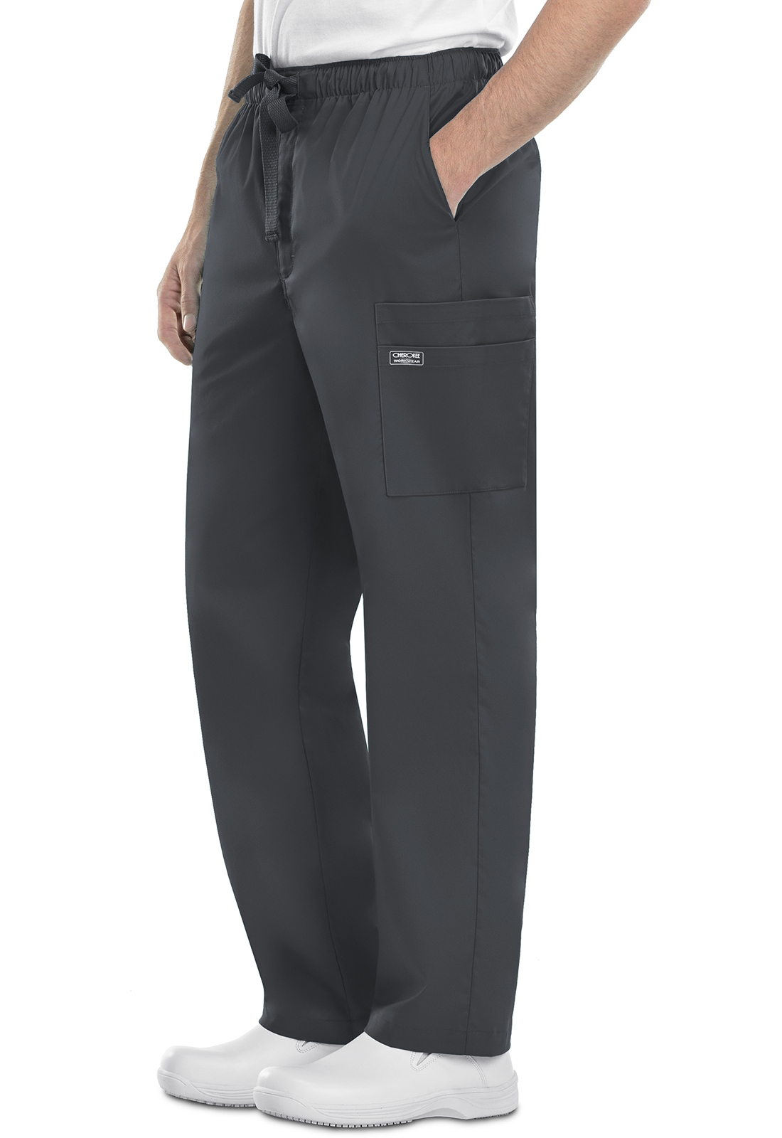 Buy Core 4243 Men's 7 Pocket Elastic/Drawstring Zipper Fly Cargo Medical Scrub  Pants by Cherokee WorkWear - Select WSL - Cherokee Workwear Online at Best  price - NE