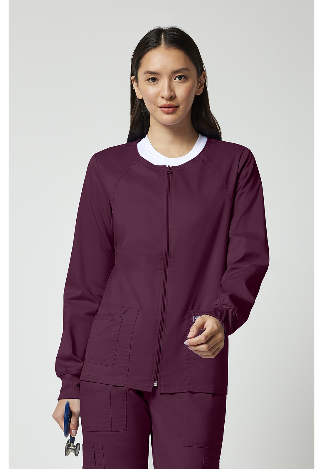 Cherokee Workwear Women's Zip Front Scrub Jacket - 4315
