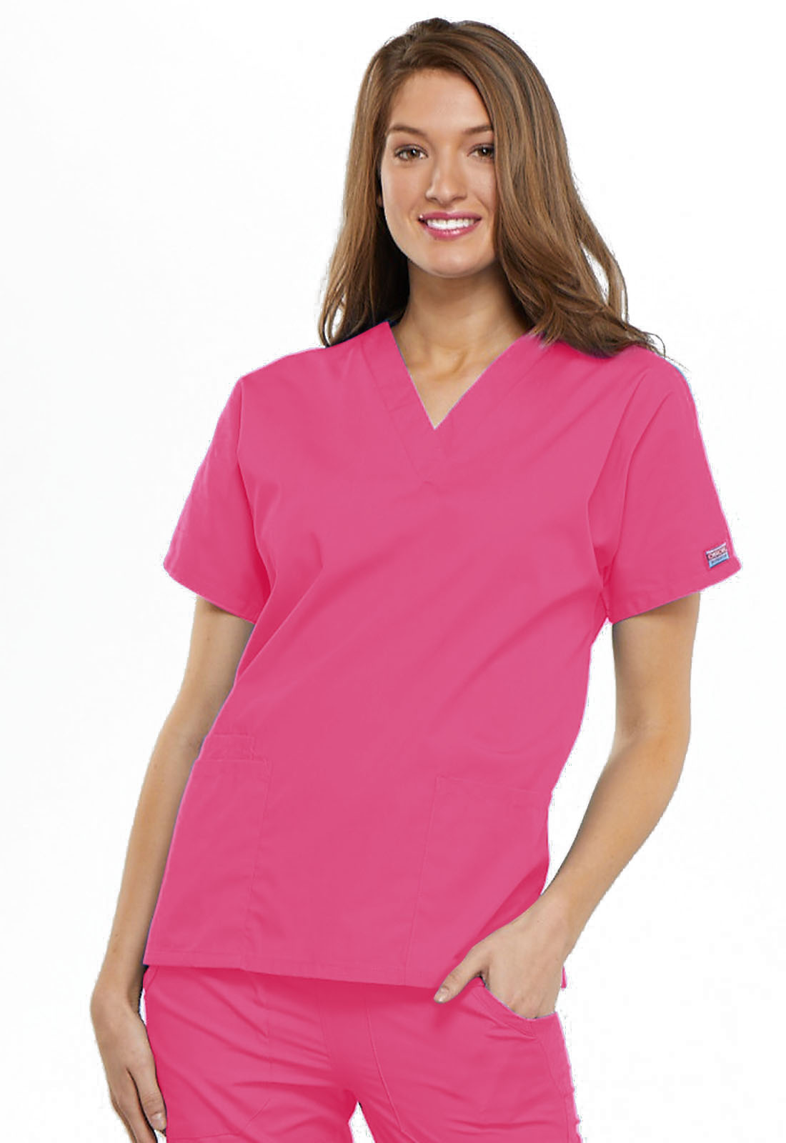 Cherokee Scrubs V Neck Scrub Top 4700 BLACK by Cherokee Workwear 