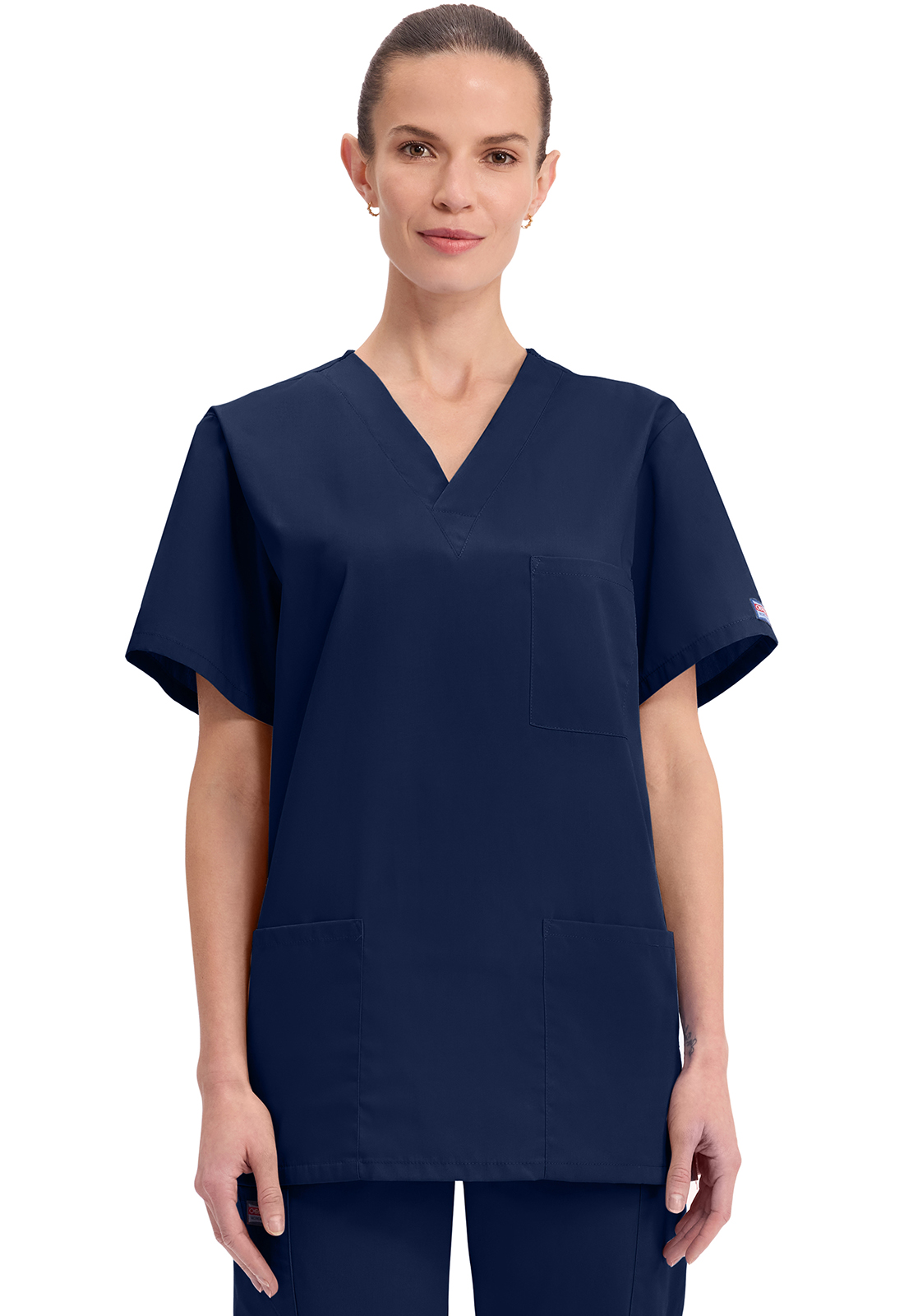 Originals 4876 Men&#8216;s-Unisex 3 Pocket Scrub Top by Cherokee WorkWear-Cherokee Workwear