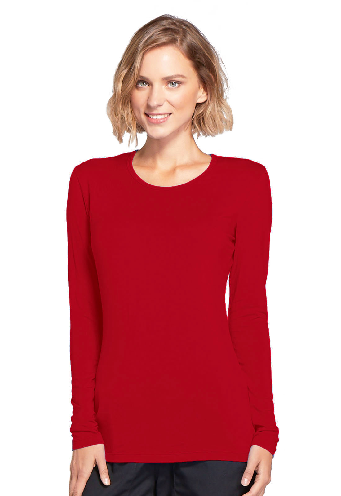Cherokee Long Sleeve Underscrub Knit Tee Top 4881 ~FREE SAME DAY Shipping  ~NEW~ 