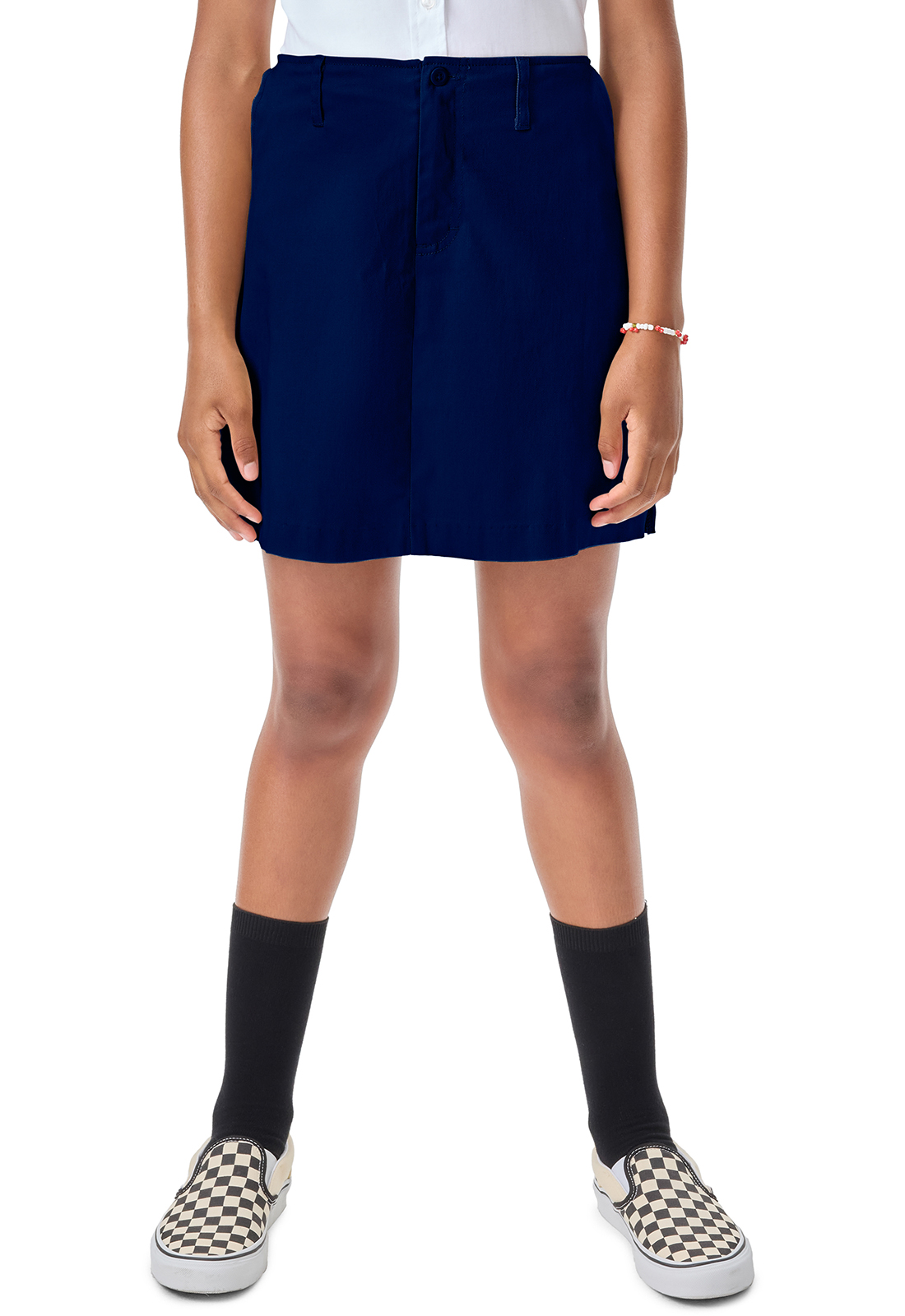 Classroom Juniors Stretch Fly Front Scooter-Classroom Uniforms
