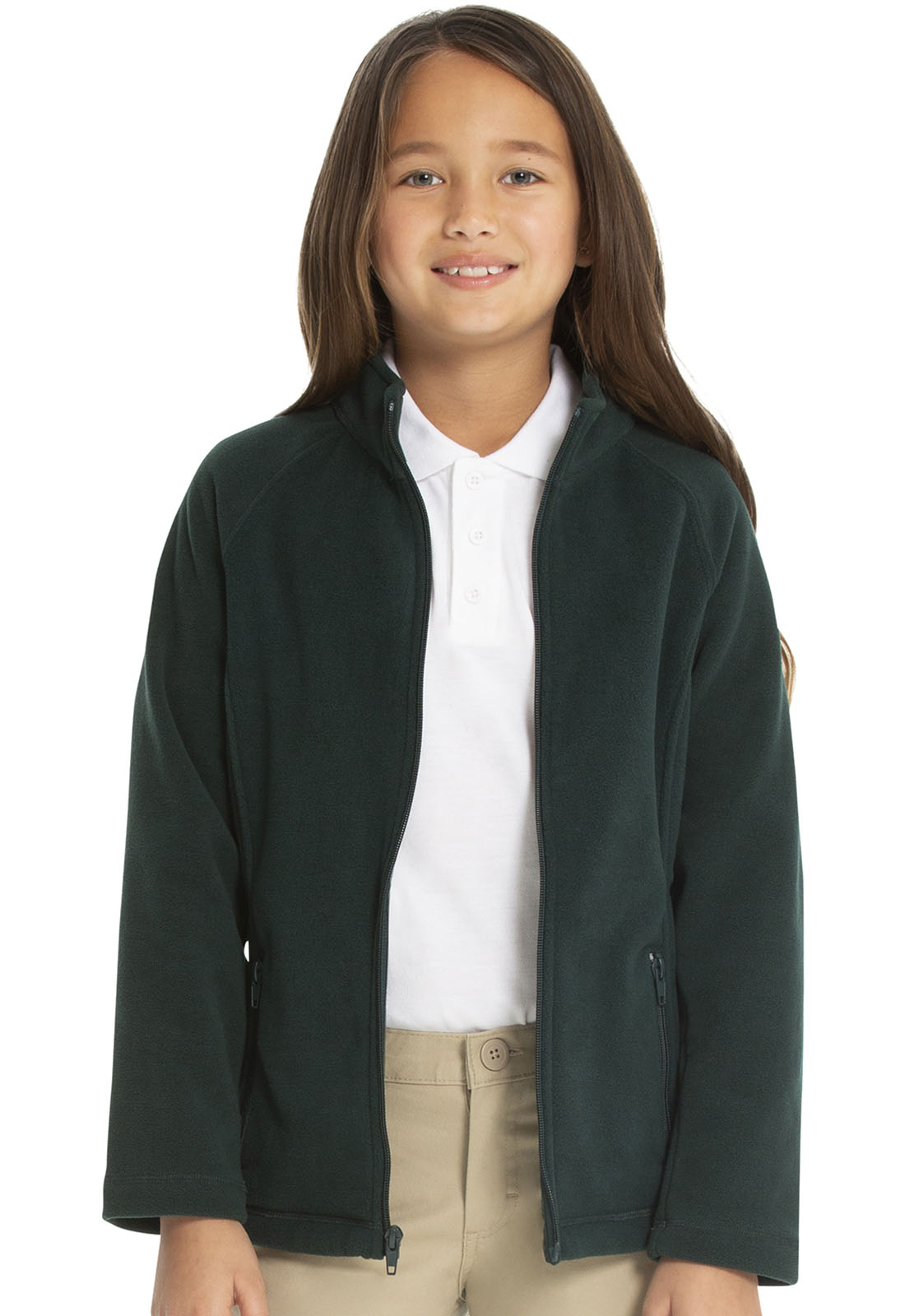 Classroom Uniforms Classroom Outerwear Girls Fitted Polar Fleece Jacket-Classroom Uniforms