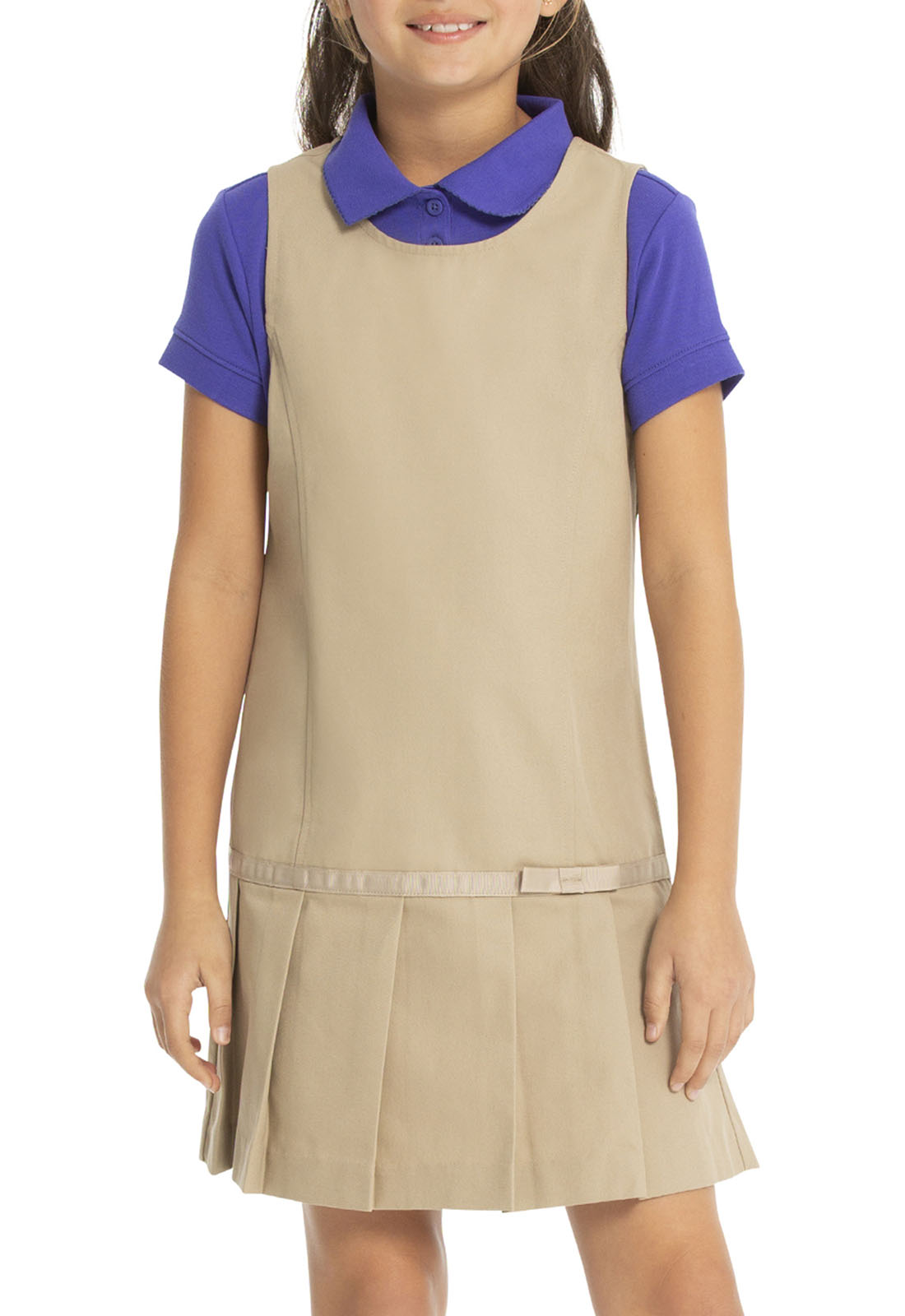 Real School Drop Waist Jumper w/Ribbon Bow