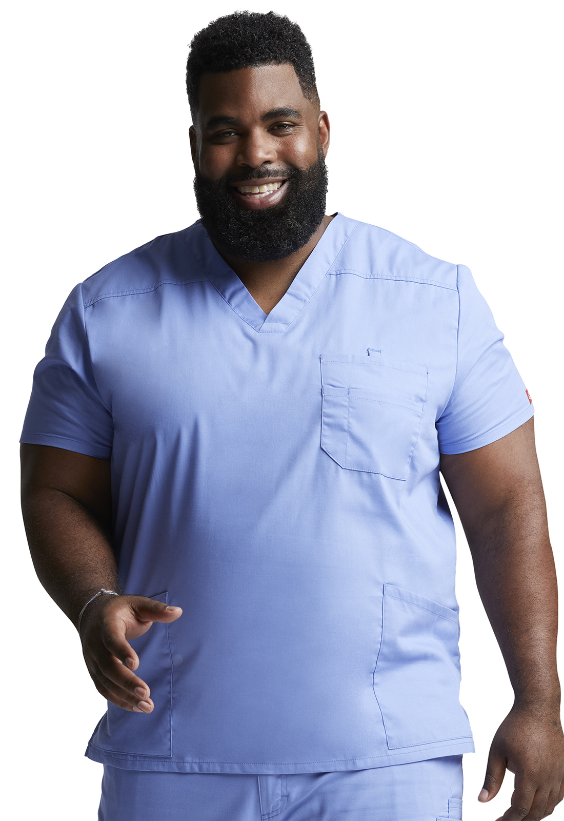 Dickies EDS Signature 81906 Men&#8216;s 4 Pocket V-Neck Nursing Scrub Top-Dickies
