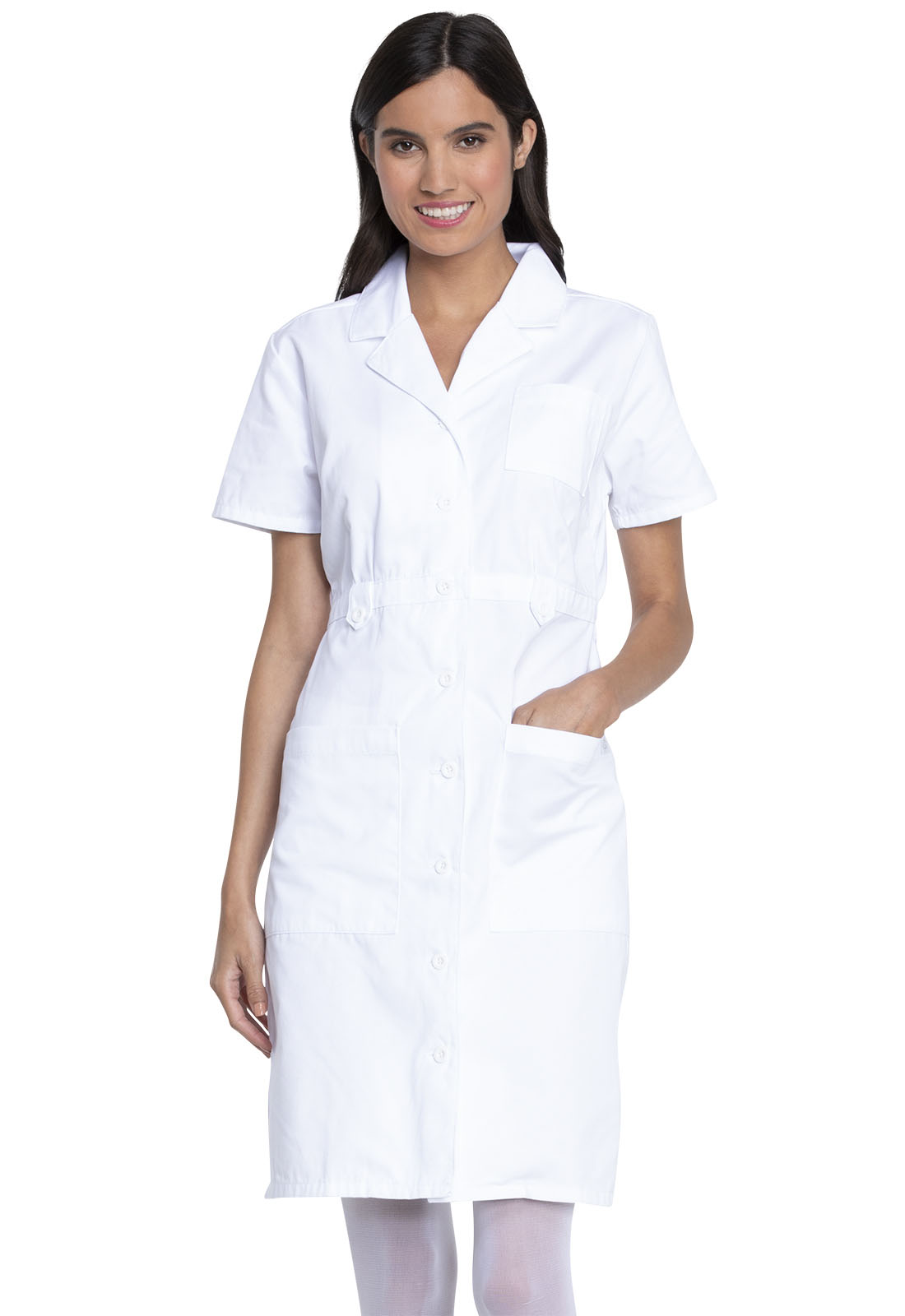 Dickies EDS Professional Whites Button Front Dress-Dickies Medical