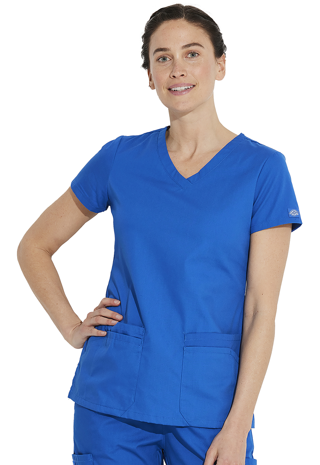 Dickies EDS Signature 85906 Ladies MultI-Pocket V-Neck Nursing Scrub Top-Dickies