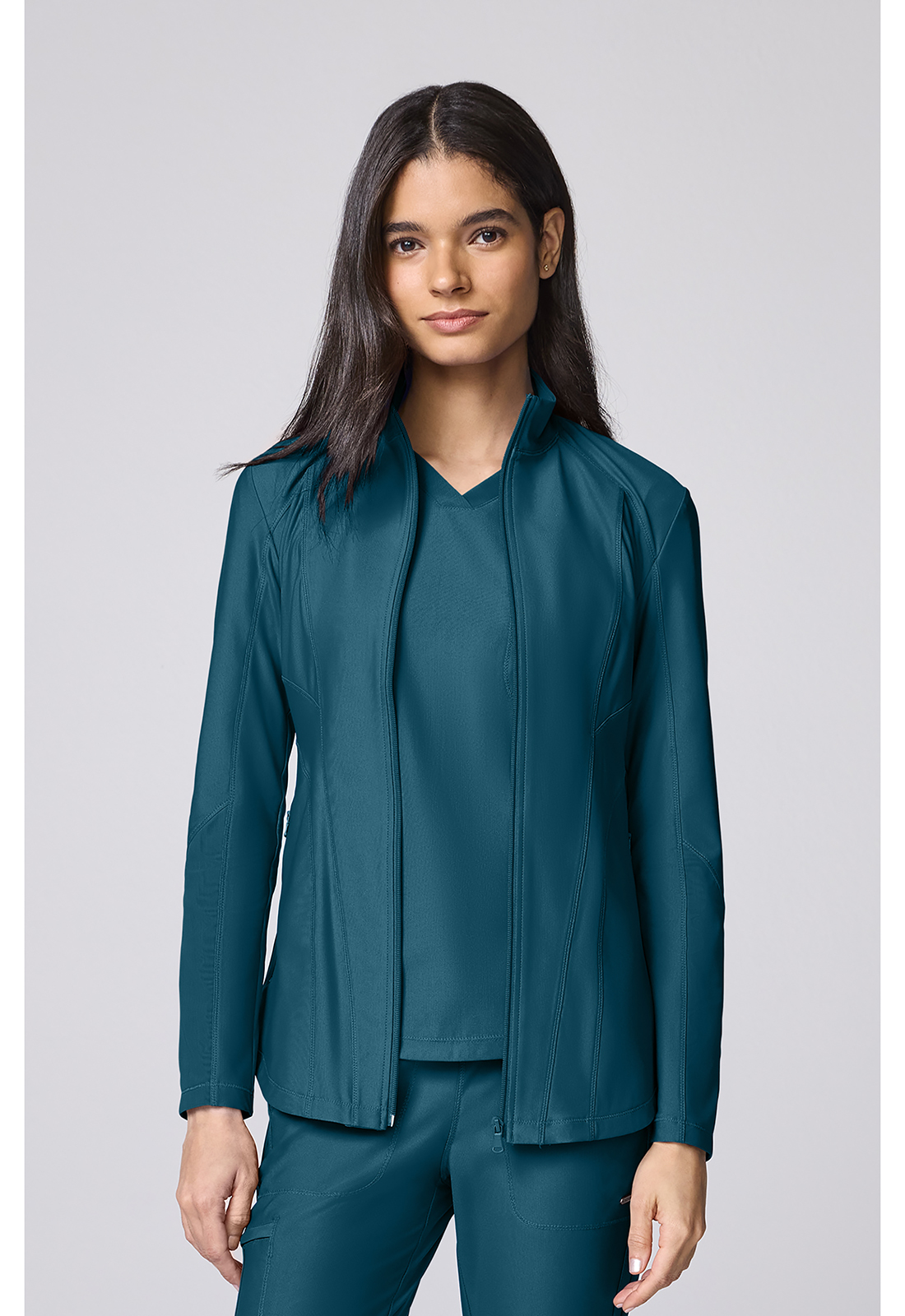 FORM CK00032 NEW Women‘s Full Zip 2 Pocket Power Mesh Anywhere Jacket-CHEROKEE