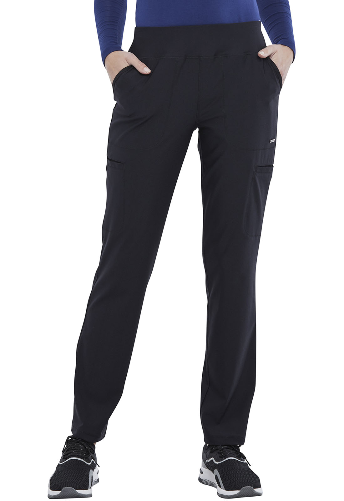 Form by Cherokee Mid Rise Slim Straight Pull-on Pant-Cherokee Uniforms