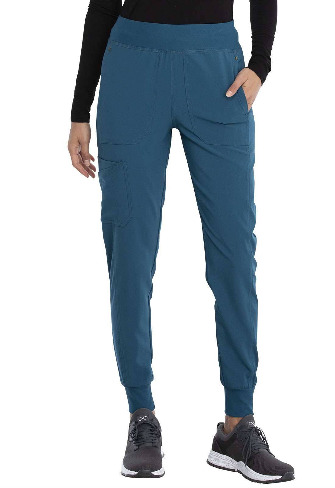 IFlex CK011 Mid Rise 7 Pocket Jogger Style Nursing Scrub Pants-Cherokee