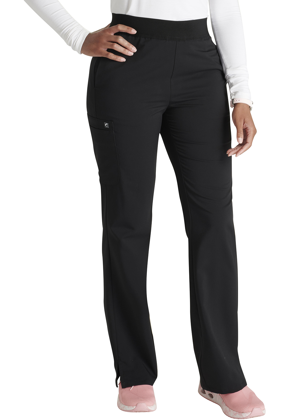 Mid Rise Pull&#45;on Straight Leg Pant-Cherokee