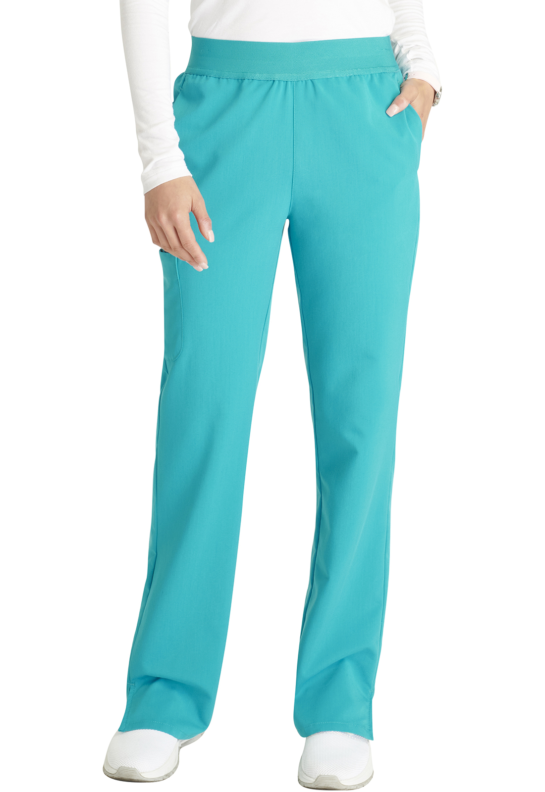 Atmos CK136A Mid-rise 5 Pocket Hidden Pocket Straight Leg Sustainable Medical Scrub Pant - Antimicrobial WSL-Cherokee