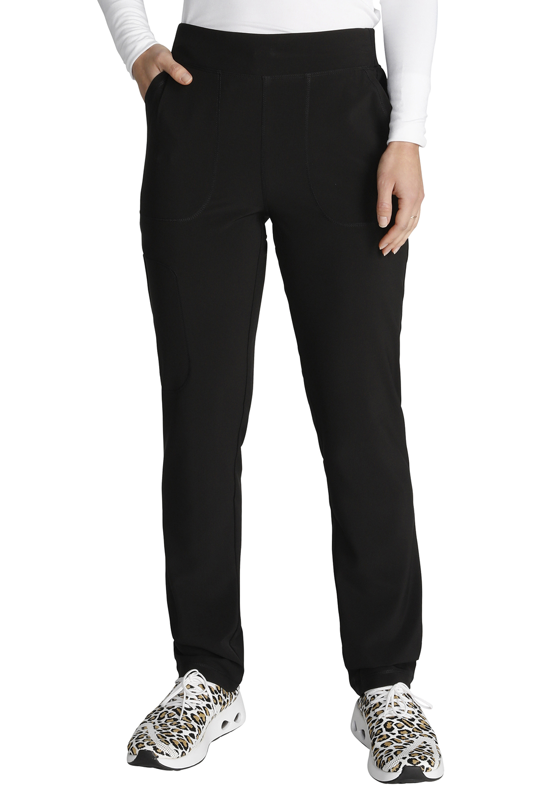 Mid Rise Tapered Leg Pull&#45;on Cargo Pant-Cherokee