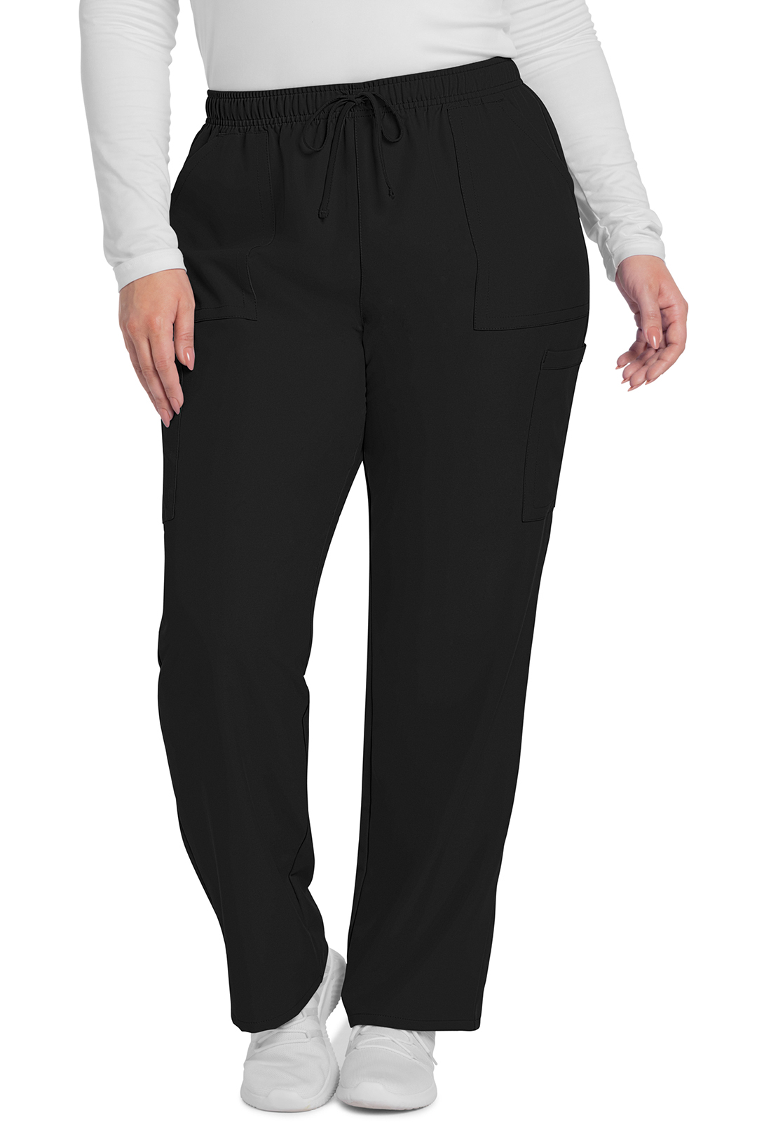 Mid Rise Pull-on Slim Leg Cargo Pant