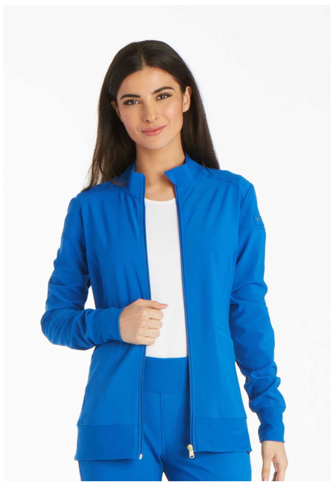 IFlex CK303 Sporty Zip Front Warm-Up Nursing Scrub Jacket-Cherokee
