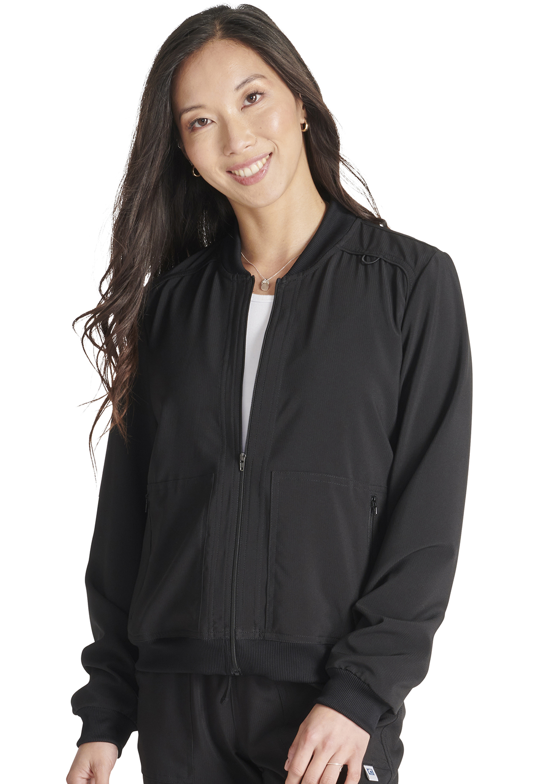 Zip Front Bomber Jacket-