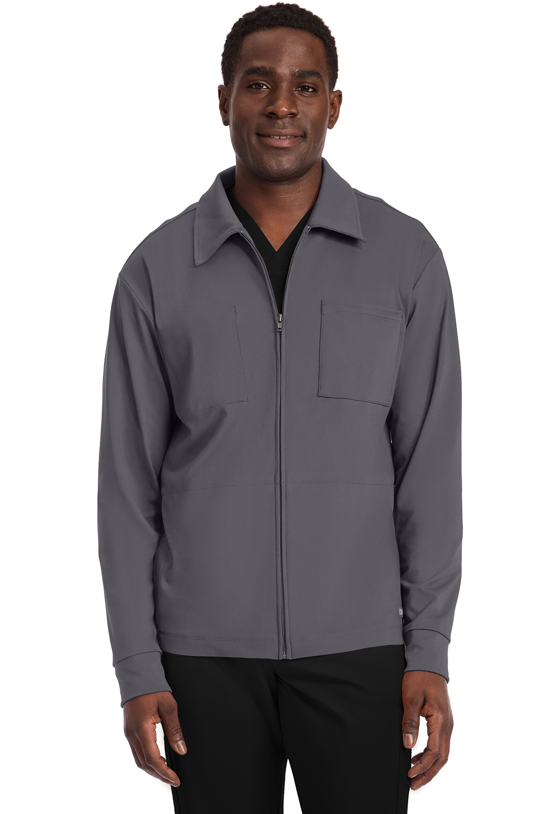 Cherokee Achieve CK354 NEW Men&#8216;s Wrinkle Resistant Zip-Up Warm-Up Jacket-Cherokee