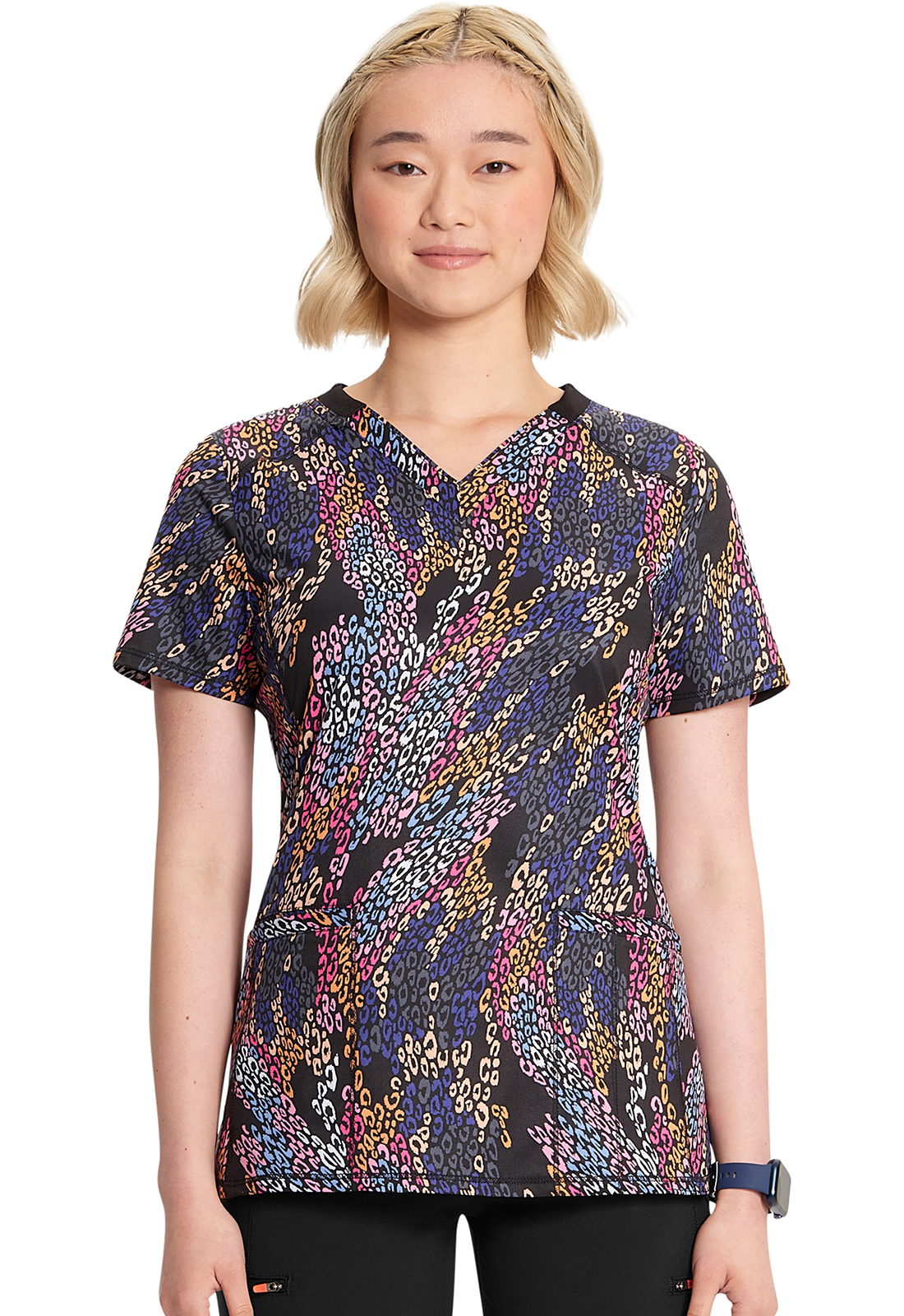 Infinity Prints V-Neck Print Top-Infinity