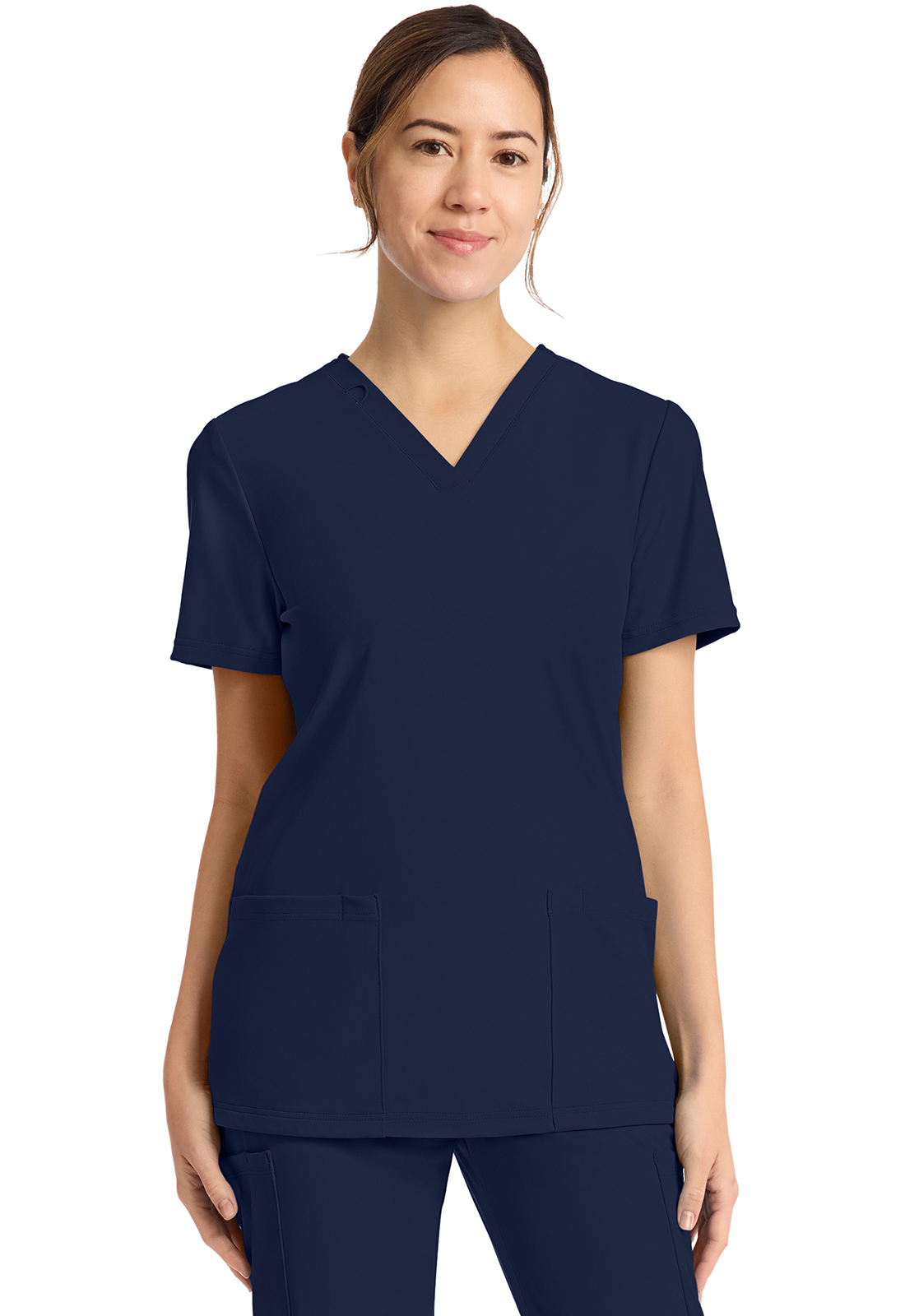 Cherokee Achieve CK832 Women&#8216;s Breathable 2-Pocket V-Neck Top-Cherokee