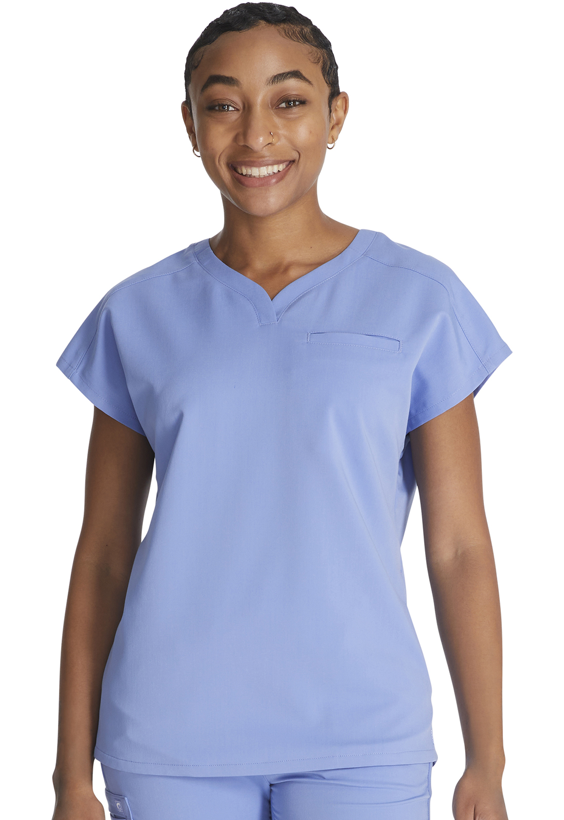 Atmos CK836A Women&#8216;s 3 Pocket Medical Scrub Top Antimicrobial WSL-Cherokee