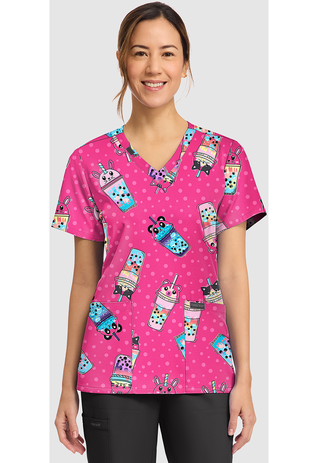Women's Print V-Neck Top