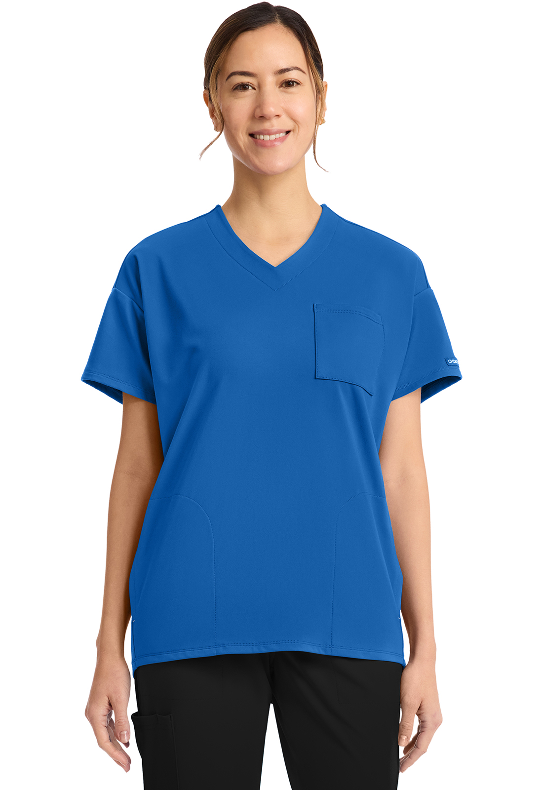 Cherokee Achieve CK863 NEW Women&#8216;s 3 Pocket Durable V-Neck Tunic-Cherokee